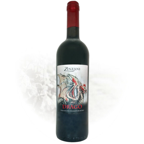 Drago vino da uve stramature rosso Zinzani Vini Faenza